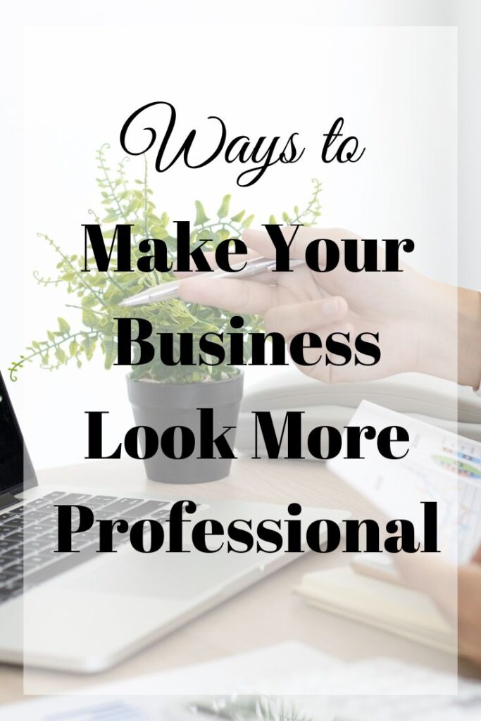 make your business look more professional