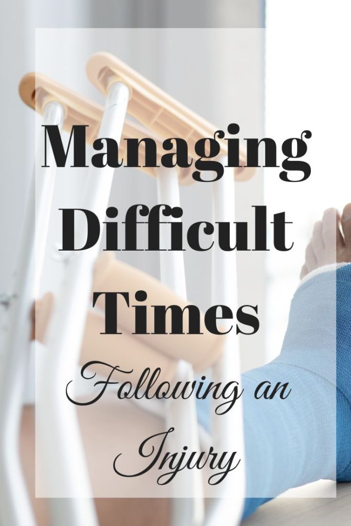 managing difficult times following an injury